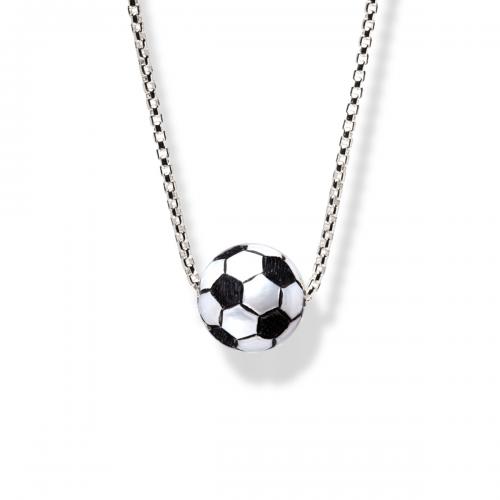 Hand-Carved Pearl Trophy "Soccer Ball" Pendant